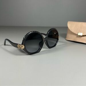 Chloe CE747SA 036 Round-Oval Dark Grey Sunglasses